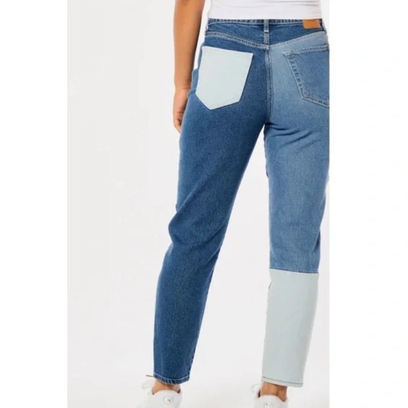 *HOLLISTER* Junior's Patchwork Denim Jeans Size 3 - Picture 2 of 13